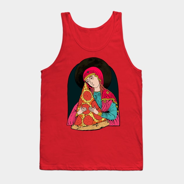 Holy Pizza Tank Top by miskel